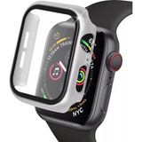 Mudanis Apple Watch 41MM Camlı Kasa Ekran Koruyucu - Gümüş