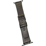 Mudanis Apple Watch 45MM Buff Deri Kordon (Saat Değildir) - Siyah - Renkli - Standart