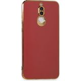 Mudanis Huawei Mate 10 Lite Kılıf Volet Silikon - Kırmızı