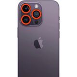 Mudanis Iphone 12 Pro Max Neon Fosforlu Kamera Lens - Turuncu - Kamera Lens Koruyucu
