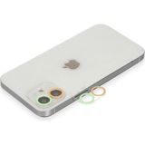 Mudanis Iphone 12 Renkli Kamera Lens Koruma Cam - Turuncu-Yeşil - Kamera Lens Koruyucu