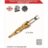 Mudanis Kademeli Matkap Ucu 4-12 mm Arası - Altıgen Saplı