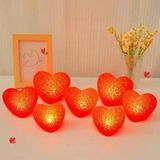 Mudanis LED Işıklı Kırmızı Kalp Gece Lambası 12'li Paket