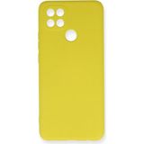 Mudanis Oppo A15 Kılıf Nano Içi Kadife Silikon - Sarı