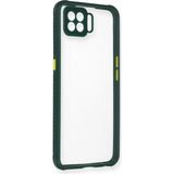 Mudanis Oppo A73 Kılıf Miami Şeffaf Silikon - Koyu Yeşil
