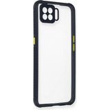 Mudanis Oppo A73 Kılıf Miami Şeffaf Silikon - Lacivert