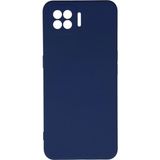 Mudanis Oppo A73 Kılıf Nano Içi Kadife Silikon - Lacivert