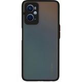 Mudanis Oppo A96 Kılıf Montreal Silikon Kapak - Siyah