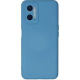 Mudanis Oppo A96 Kılıf Nano Içi Kadife Silikon - Mavi