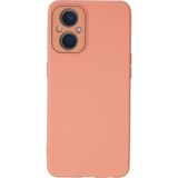 Mudanis Oppo Reno 7 Lite Kılıf Lansman Glass Kapak - Pembe