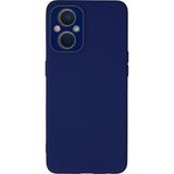 Mudanis Oppo Reno 7 Lite Kılıf Lansman Glass Kapak - Sky Blue
