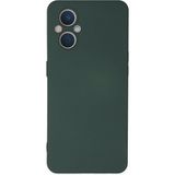 Mudanis Oppo Reno 7 Lite Kılıf Nano Içi Kadife Silikon - Koyu Yeşil