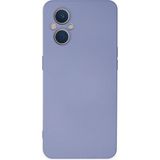 Mudanis Oppo Reno 7 Lite Kılıf Nano Içi Kadife Silikon - Lila