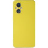 Mudanis Oppo Reno 7 Lite Kılıf Nano Içi Kadife Silikon - Sarı