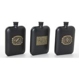 Mudanis Paslanmaz Çelik Kabartmalı Tekli 6 Oz Matara ALK2666