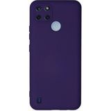 Mudanis Realme C25Y Kılıf Nano Içi Kadife Silikon - Mor