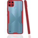Mudanis Realme C25Y Kılıf Platin Silikon - Kırmızı