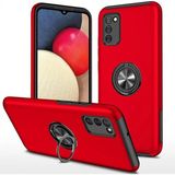 Mudanis Samsung Galaxy A02S Kılıf Elit Yüzüklü Kapak - Kırmızı