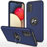 Mudanis Samsung Galaxy A02S Kılıf Elit Yüzüklü Kapak - Lacivert