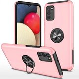 Mudanis Samsung Galaxy A02S Kılıf Elit Yüzüklü Kapak - Pembe