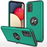 Mudanis Samsung Galaxy A02S Kılıf Elit Yüzüklü Kapak - Yeşil