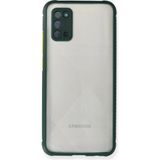 Mudanis Samsung Galaxy A02S Kılıf Miami Şeffaf Silikon - Koyu Yeşil