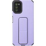 Mudanis Samsung Galaxy A03S Kılıf Mega Standlı Silikon - Lila