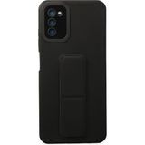 Mudanis Samsung Galaxy A03S Kılıf Mega Standlı Silikon - Siyah