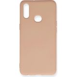 Mudanis Samsung Galaxy A10S Kılıf Nano Içi Kadife Silikon - Pudra