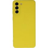 Mudanis Samsung Galaxy S21 Plus Kılıf Nano Içi Kadife Silikon - Sarı