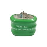 Mudanis Sertec - 3.6V 3S1P 160 Mah 2 Pin Nı-Mh Buton Pil