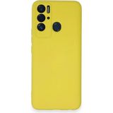 Mudanis Tecno Pova Neo Kılıf Nano Içi Kadife Silikon - Sarı - Standart
