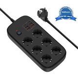 Mudanis Termal Akım Korumalı 6’lü Priz 4x USB 2x Type-C Çıkışlı Grup Priz Çoğaltıcı (3500W) Siyah - Çok Renkli - Farklı Ürün Farklı Ebatlar