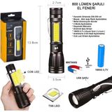 Mudanis Uzun Menzilli El Feneri Mıknatıslı WT-602
