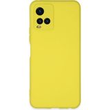 Mudanis Vivo Y21S Kılıf Nano Içi Kadife Silikon - Sarı