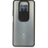 Mudanis Xiaomi Mi 10T Lite Kılıf Palm Buzlu Kamera Sürgülü Silikon - Siyah