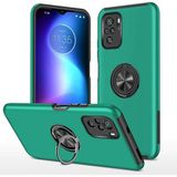 Mudanis Xiaomi Poco F3 Kılıf Elit Yüzüklü Kapak - Yeşil