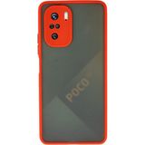 Mudanis Xiaomi Poco F3 Kılıf Montreal Silikon Kapak - Kırmızı