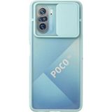 Mudanis Xiaomi Poco F3 Kılıf Palm Buzlu Kamera Sürgülü Silikon - Turkuaz