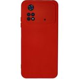 Mudanis Xiaomi Poco M4 Pro 4g Kılıf Nano Içi Kadife Silikon - Kırmızı