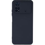 Mudanis Xiaomi Poco M4 Pro 4g Kılıf Nano Içi Kadife Silikon - Lacivert