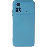 Mudanis Xiaomi Poco M4 Pro 4g Kılıf Nano Içi Kadife Silikon - Mavi