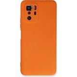 Mudanis Xiaomi Poco X3 Gt Kılıf Nano Içi Kadife Silikon - Turuncu