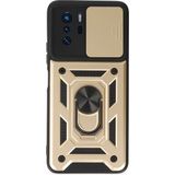 Mudanis Xiaomi Poco X3 Gt Kılıf Pars Lens Yüzüklü Silikon - Gold