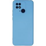 Mudanis Xiaomi Redmi 10C Kılıf Nano Içi Kadife Silikon - Mavi