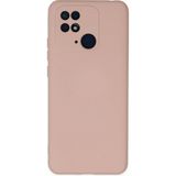 Mudanis Xiaomi Redmi 10C Kılıf Nano Içi Kadife Silikon - Pudra