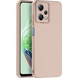 Mudanis Xiaomi Redmi Note 12 Pro 5g Kılıf Nano Içi Kadife Silikon - Pudra