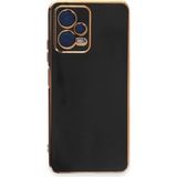 Mudanis Xiaomi Redmi Note 12 Pro 5g Kılıf Volet Silikon - Siyah