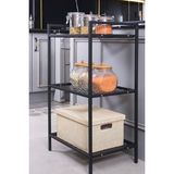 Mudesa MDS3TELS002 Metal Mutfak Malzeme Rafı Metal Organizer Dekoratif Çok Amaçlı Tel Dolap - Çok Renkli