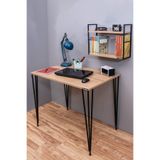 Mudesa MDSCALMASLEG Çalışma Masası Mini Ofis Masası Metal Ayaklı Dekoratif Masa Ders Çalışma Masası Genç Odası Masası